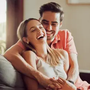 date night fun couple laughing